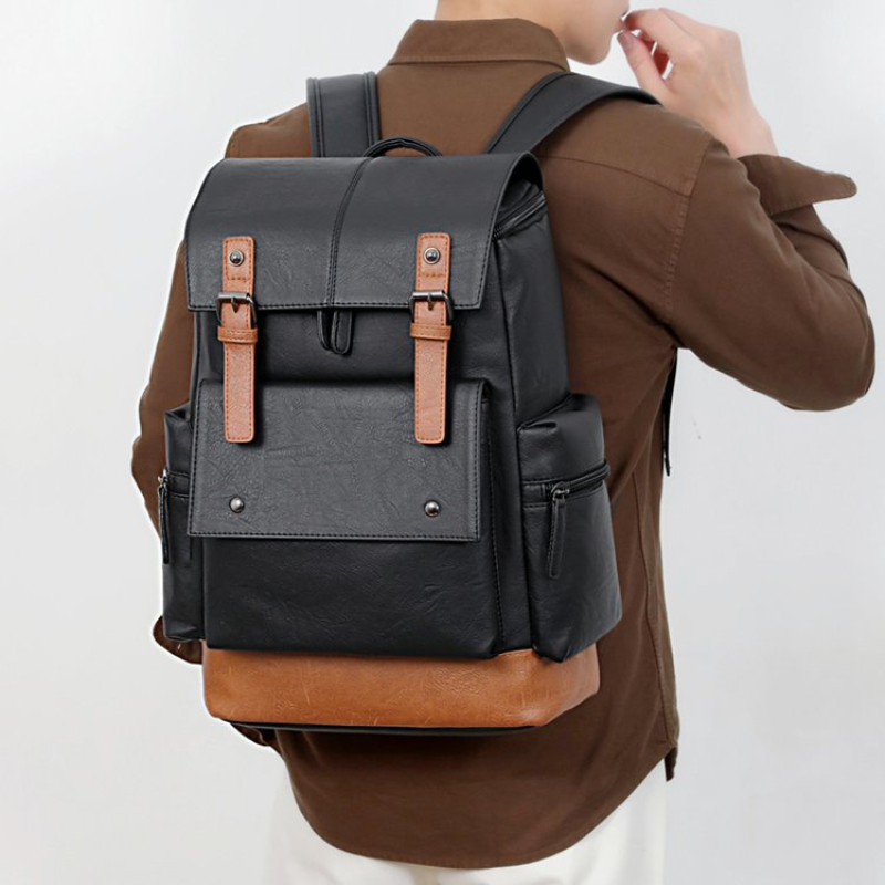 Leather Backpack Vintage - Nieuwe vintage leren rugzak voor heren,