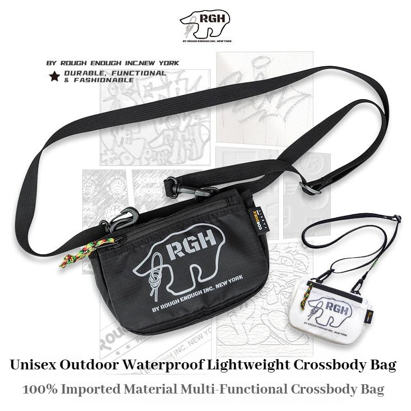 Sling Backpack Shoulder - RGH waterdichte canvas mini-schoudertas, lichtgewicht outdoor-slingtas