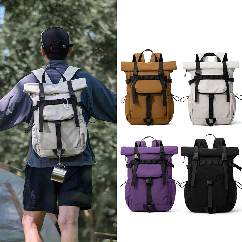 Nieuwe Heren Rolltop Uitbreidb - Canvas Backpack Casual recensie en prijs