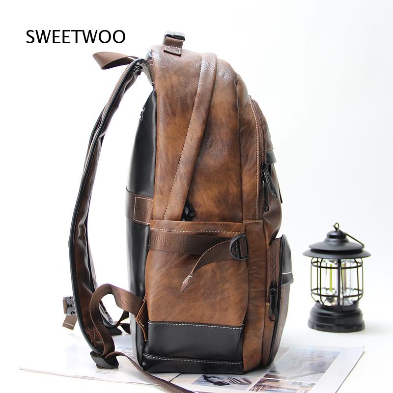 Bruine herenrugzak van kunstle - Leather Backpack Vintage recensie en prijs