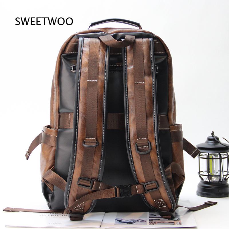 Bruine herenrugzak van kunstle - Leather Backpack Vintage recensie en prijs