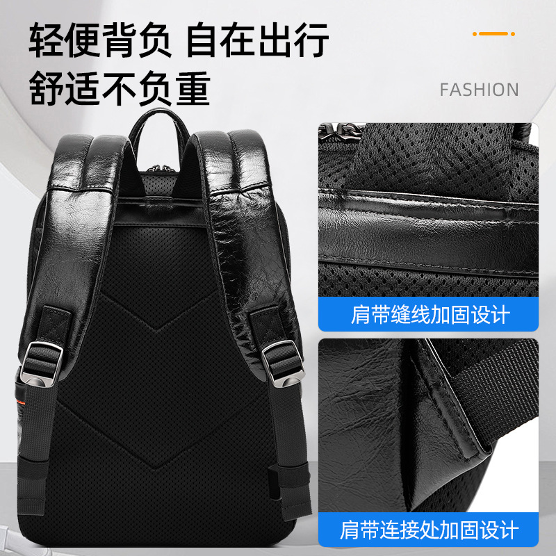 Zwarte herenrugzak van echt le - Leather Backpack Vintage recensie en prijs
