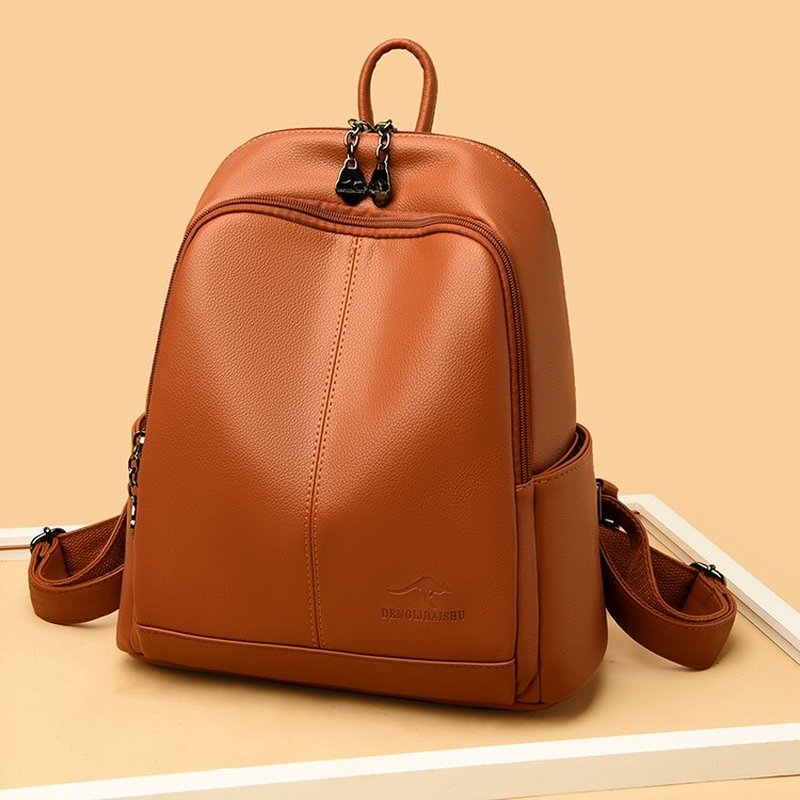 Nieuwe Koreaanse zachte PU led - Leather Backpack Vintage recensie en prijs